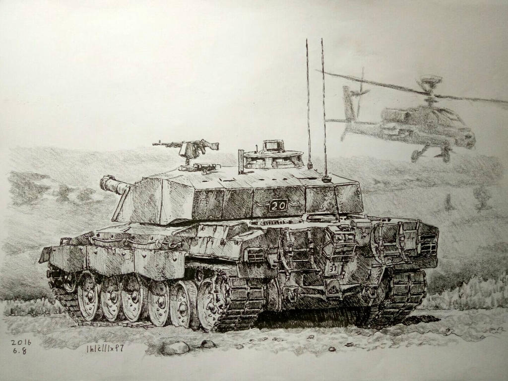 Challenger 2 MBT (ball pen  pencil)