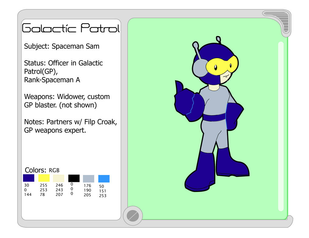 Sam Rider Cartoon Spaceman Spaceman Sam Character Dossier by Mango-Monkey-Boy on DeviantArt