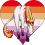 Junicorn Lesbian Pride Flag