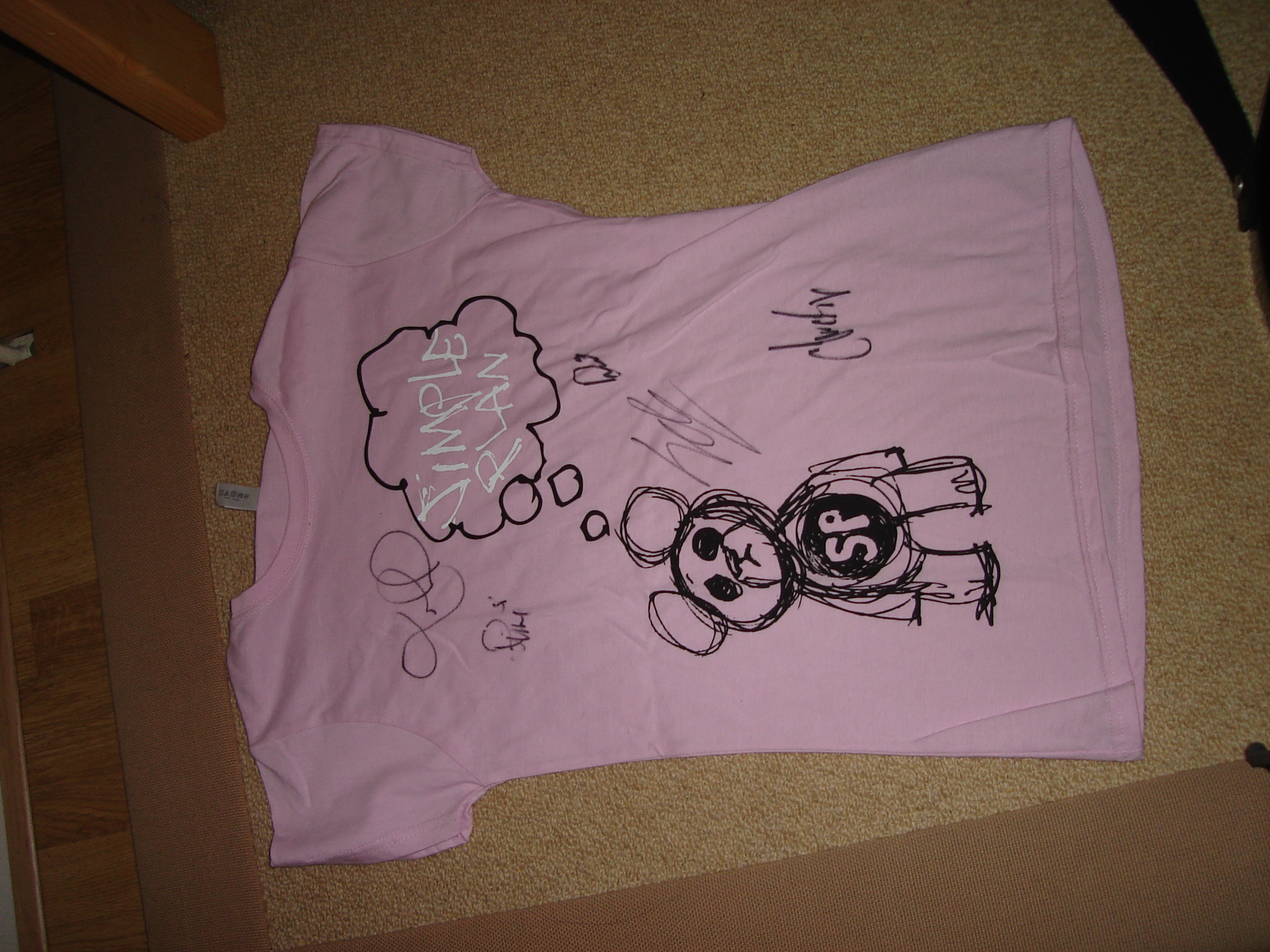 Simple Plan signed T-shirt