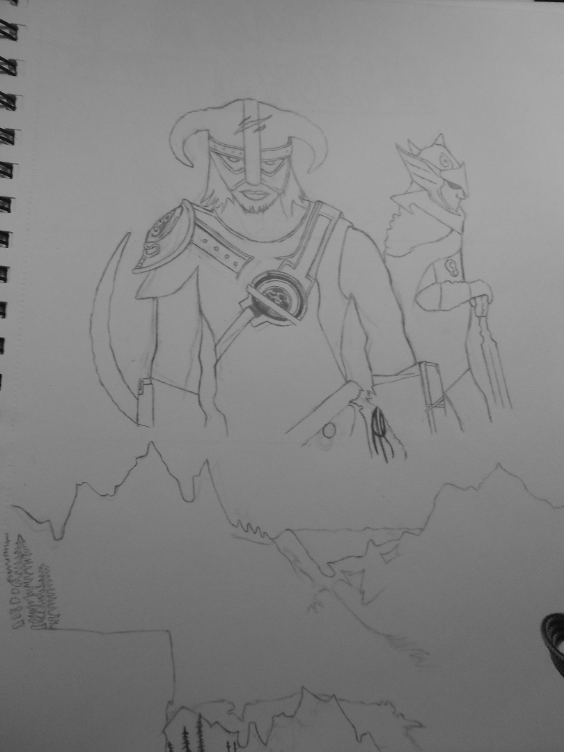 Skyrim Outline By ArtMAKERportrait On DeviantArt