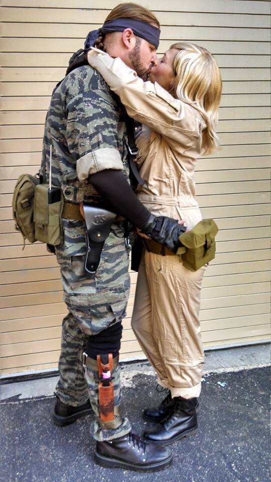 NDK 2013 Metal Gear Photoshoot Naked Snake and Eva