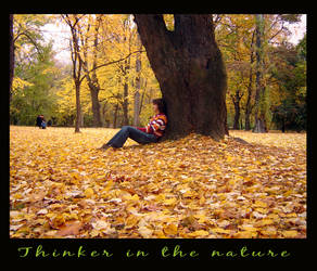 Thinker in the nature