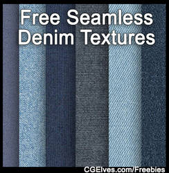 6 Free Seamless Denim Jeans Textures Pack