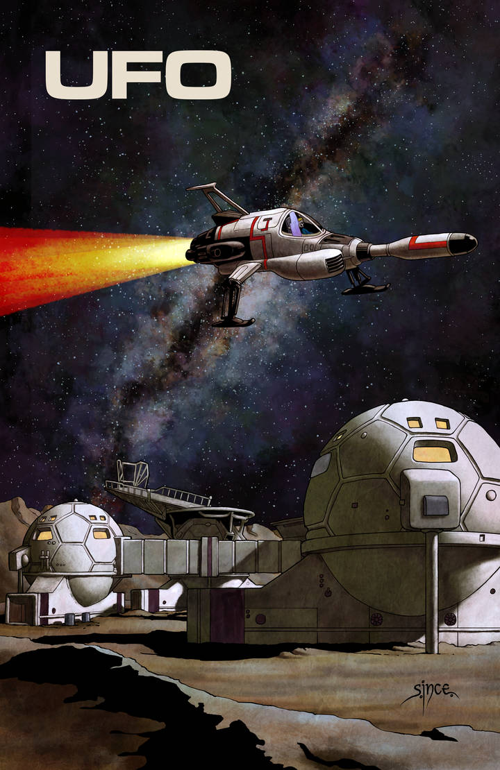 UFO - Moonbase and Interceptor by Steve-Ince on DeviantArt