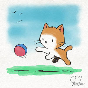 Kitten and Ball