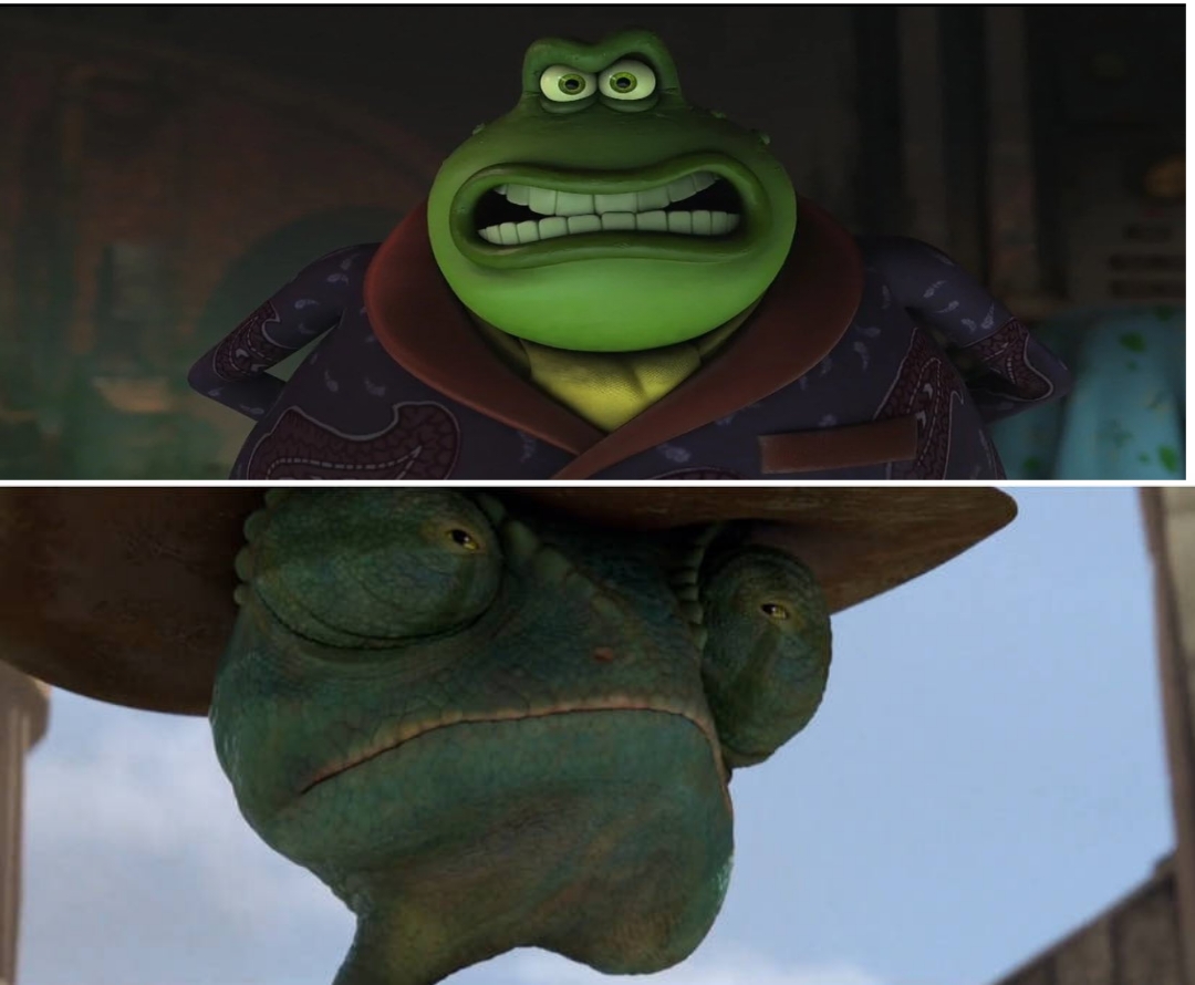 Rango Vs The Toad (Flushed Away). by TheStarWarsMovieFan on DeviantArt