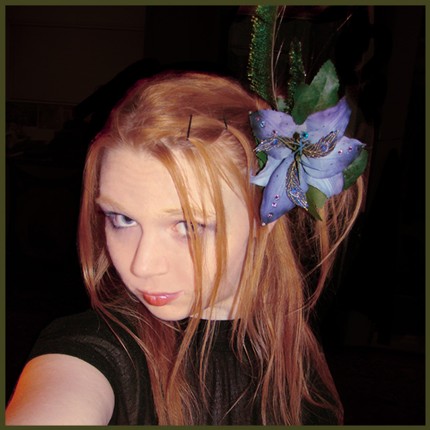 Gypsy Peacock Lilly Hair Clip