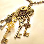 Alice Skeleton Keys Necklace