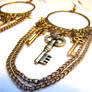Gypsy Skeleton Key Earrings