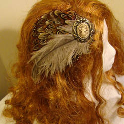 Gypsy Feather Cameo Fascinator