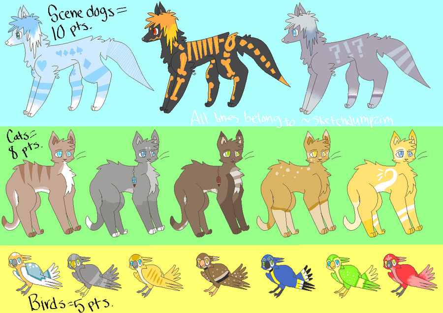 Mixed Adoptables 5-10 pts OPEN