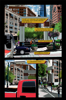 comic panels (city scape-color)