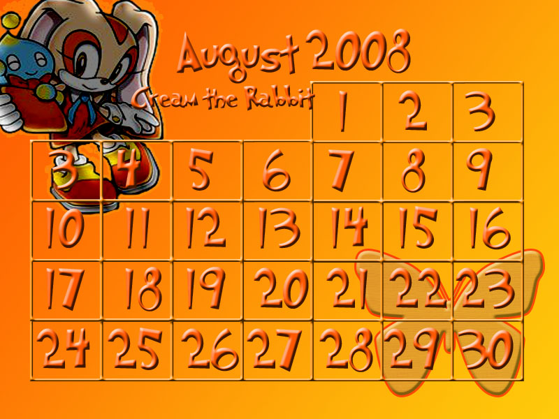 Calendar - August, 2008 by tigerboi90 on DeviantArt calendar-august-2008-by-tigerboi90-on-deviantart