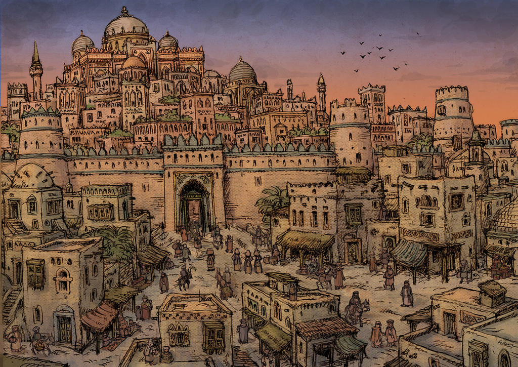 Medieval arabic city by Hetman80