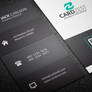 Black and White Vertical Business Card Template Fr