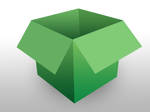 Free Psd File of 3D Empty Green Box