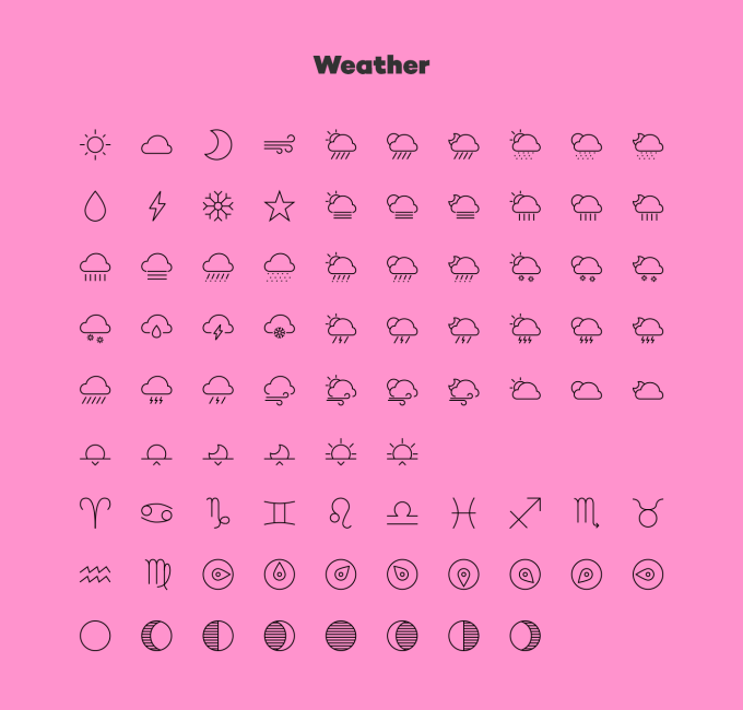 Free customize Linea Iconset