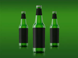 Free Beer Bottle Mockup Psd Download