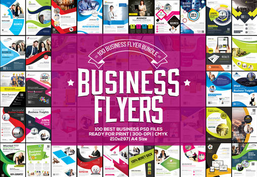 100 Business Flyers Mega Bundle