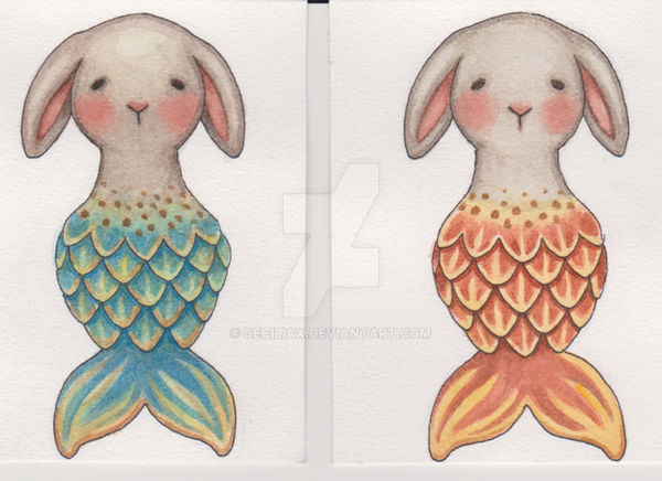 Water bunnies by CeciliaX on DeviantArt