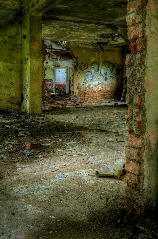 In the house before demolition