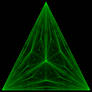 Center of mass Fractal Triangle