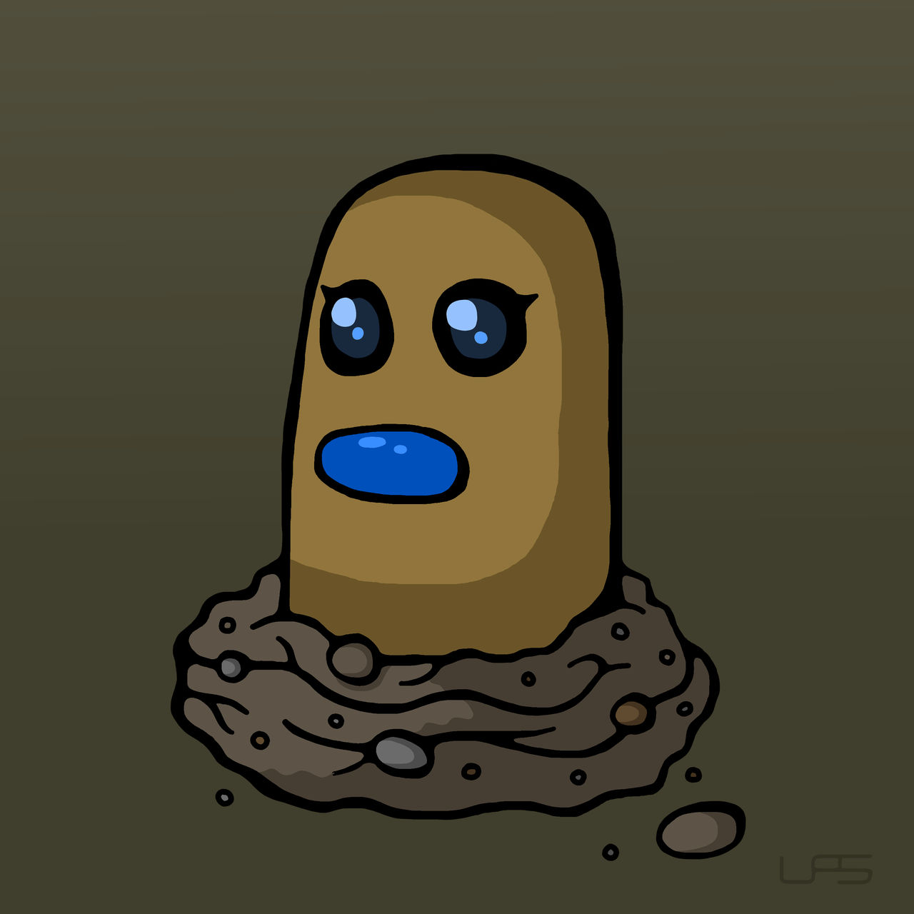 SHINY Diglett! by LiquidFrogStudios on DeviantArt