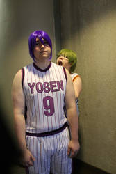 Randomness at a Kuroko no besket photoshoot XD