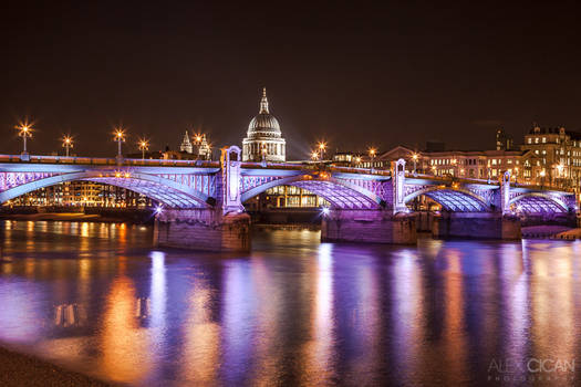 City of London by night