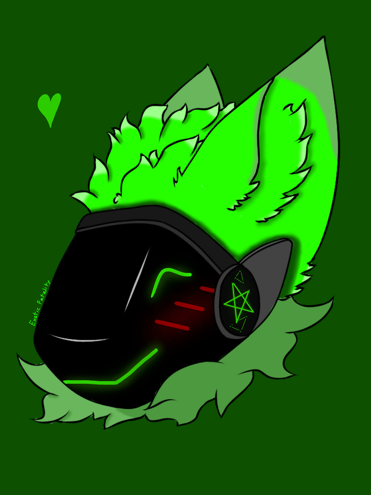 Green Protogen ( From Discord : The Furry Nexus by ExoticFatality on ...