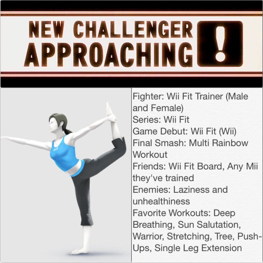 Smash Bros 4 Newcomer #3 Wii Fit Trainers