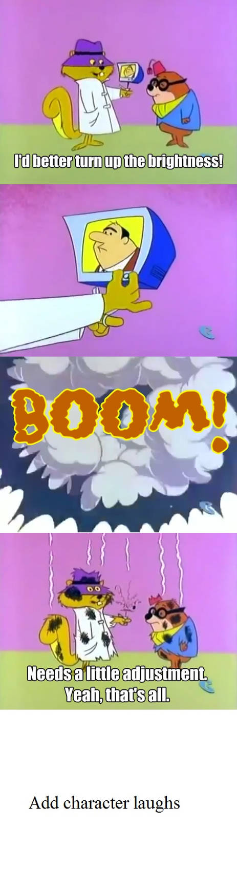 Who laughs at Secret Squirrel's watch exploding? by topcatmeeces97 on ...