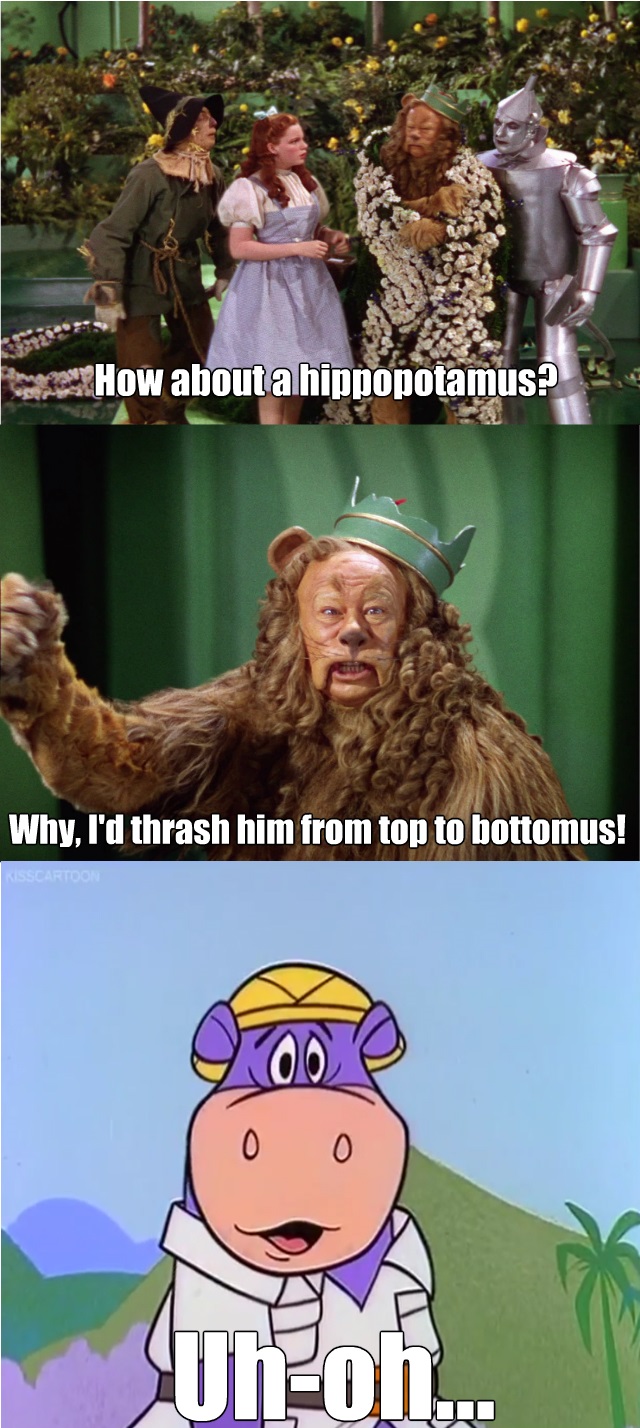 Cowardly Lion Tears Peter Potamus Apart By Topcatmeeces97 On Deviantart Cowardly Lion Tears Peter Potamus Apart By Topcatmeeces97 On Deviantart