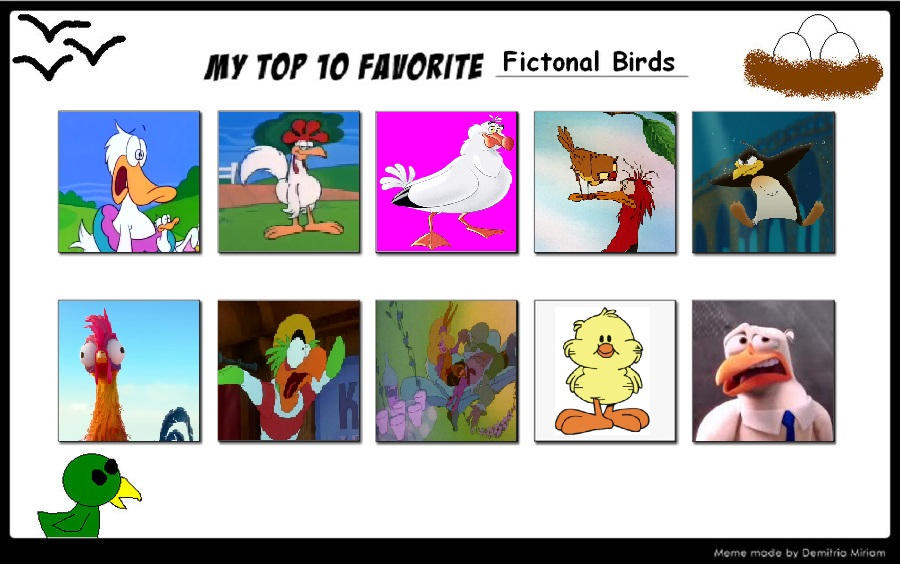 My Top 10 Favorite Fictional Birds By Topcatmeeces97 On Deviantart My Top 10 Favorite Fictional Birds By Topcatmeeces97 On Deviantart