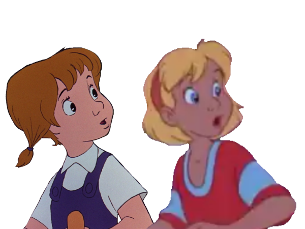 Penny and Robyn looking to the right by topcatmeeces97 on DeviantArt