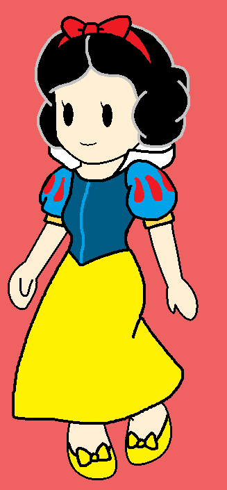 Paper Mario Snow White by topcatmeeces97 on DeviantArt