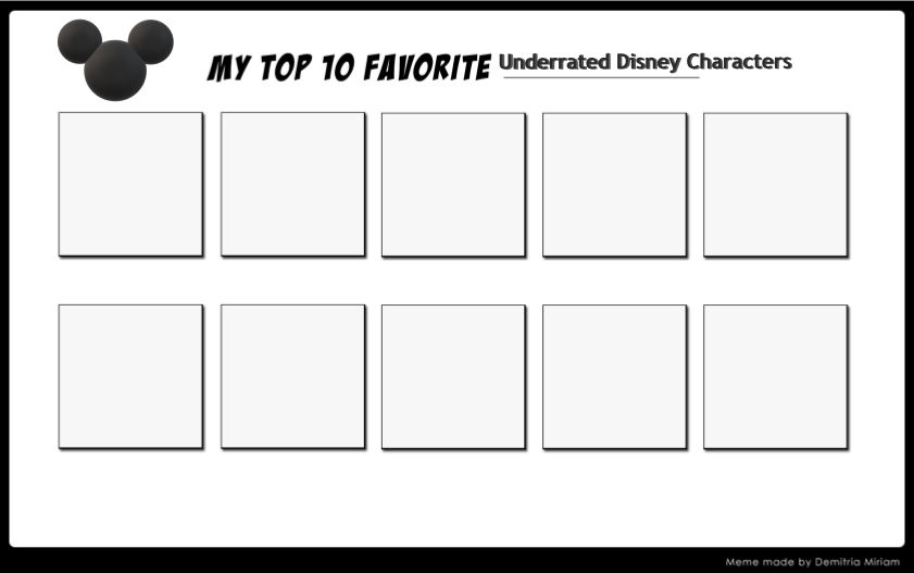 Top 10 Favorite Underrated Disney Characters By Topcatmeeces97 On Top 10 Favorite Underrated Disney Characters By Topcatmeeces97 On