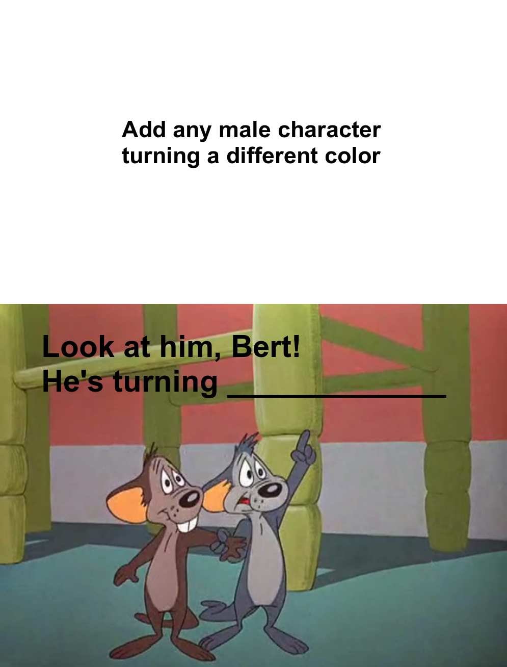 Turning colors meme by topcatmeeces97 on DeviantArt