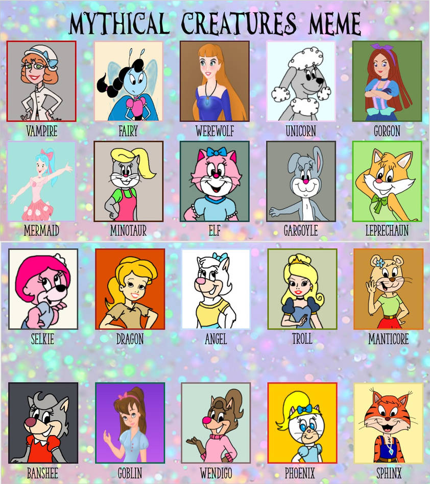 My OCs as mythical creatures by topcatmeeces97 on DeviantArt