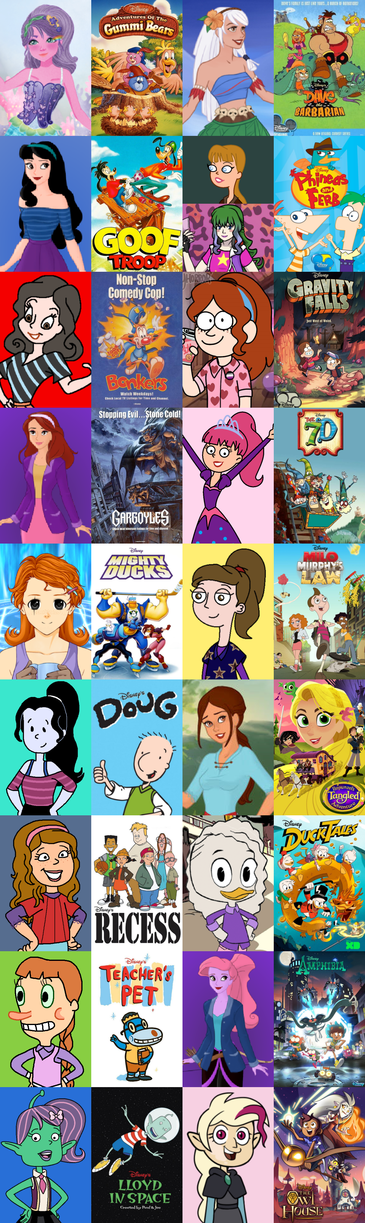 CT - Morgan's Disney Channel OCs and their shows