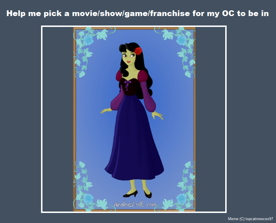 Disney OCs on Heroine Creator by topcatmeeces97 on DeviantArt