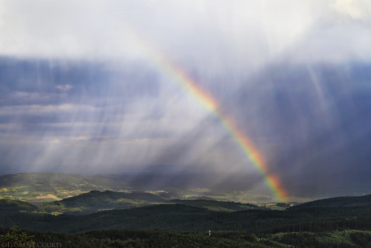 Rainbow and Sunrays