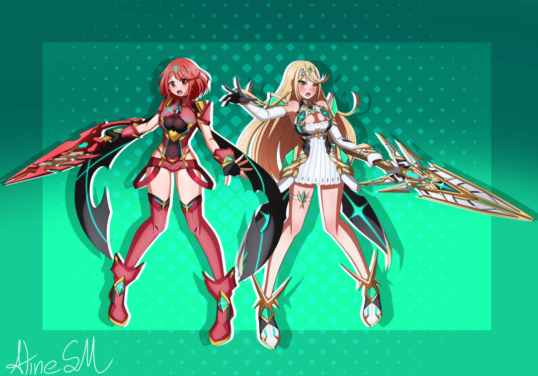 XenobladeChronicles Pyra And Mythra Fire And Light By AlineSM On DeviantArt xenobladechronicles-pyra-and-mythra-fire-and-light-by-alinesm-on-deviantart