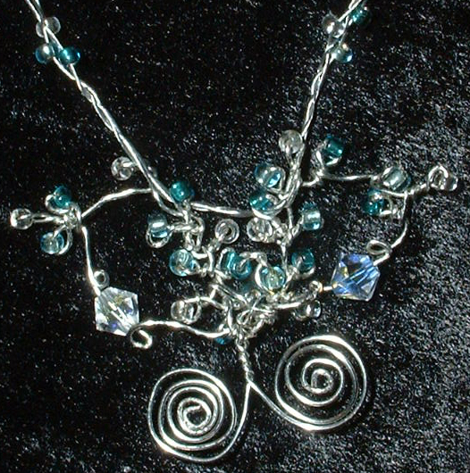 frost fairy wing Necklace