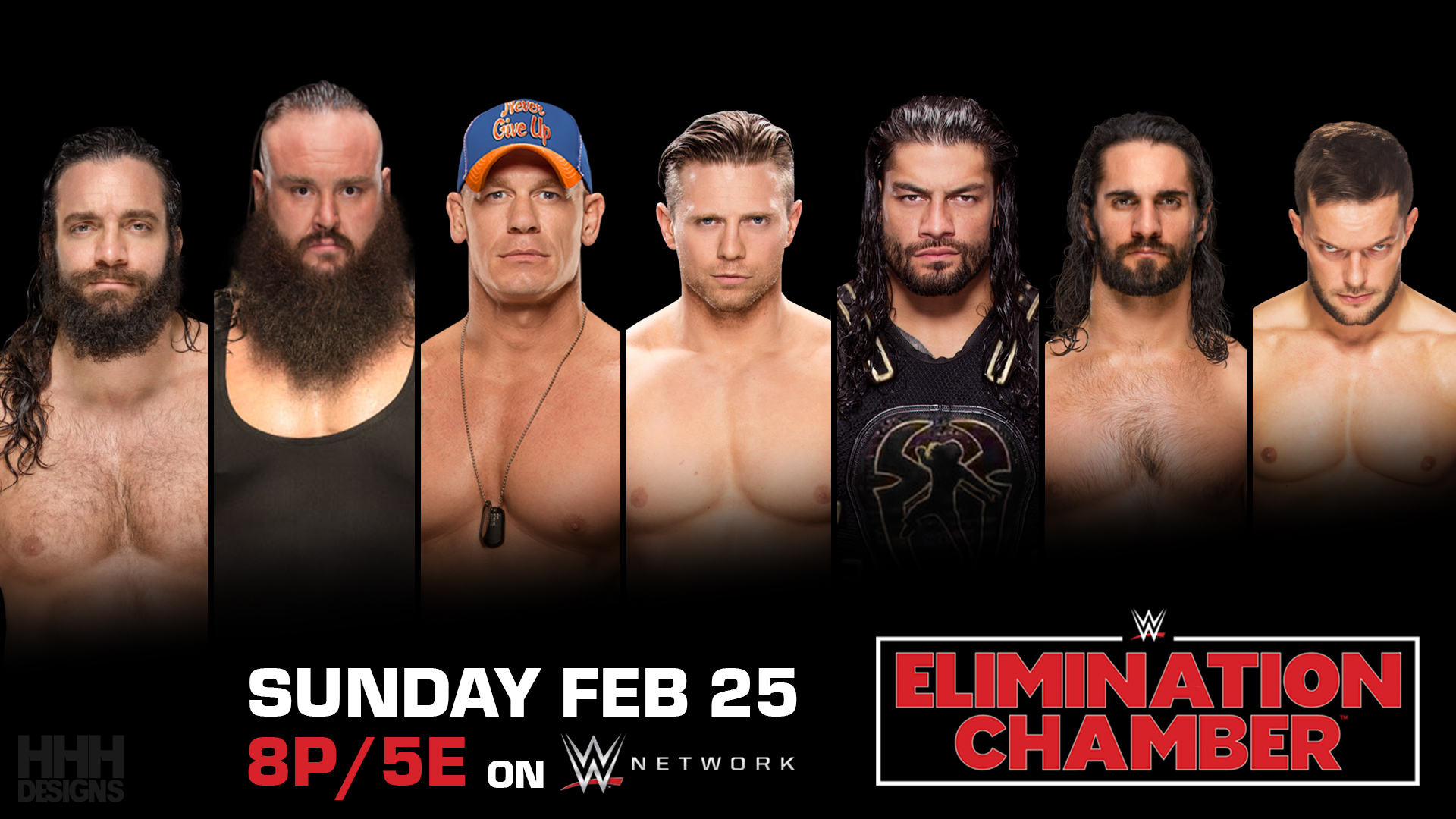 WWE Elimination Chamber 2018 custom poster