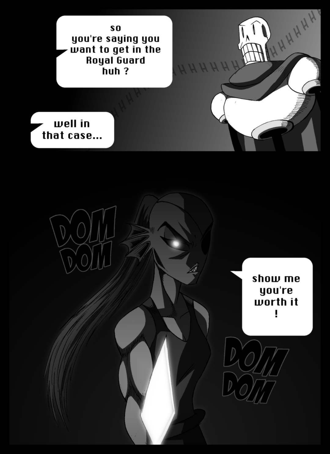 Undyne vs Papyrus -PAGE 1-