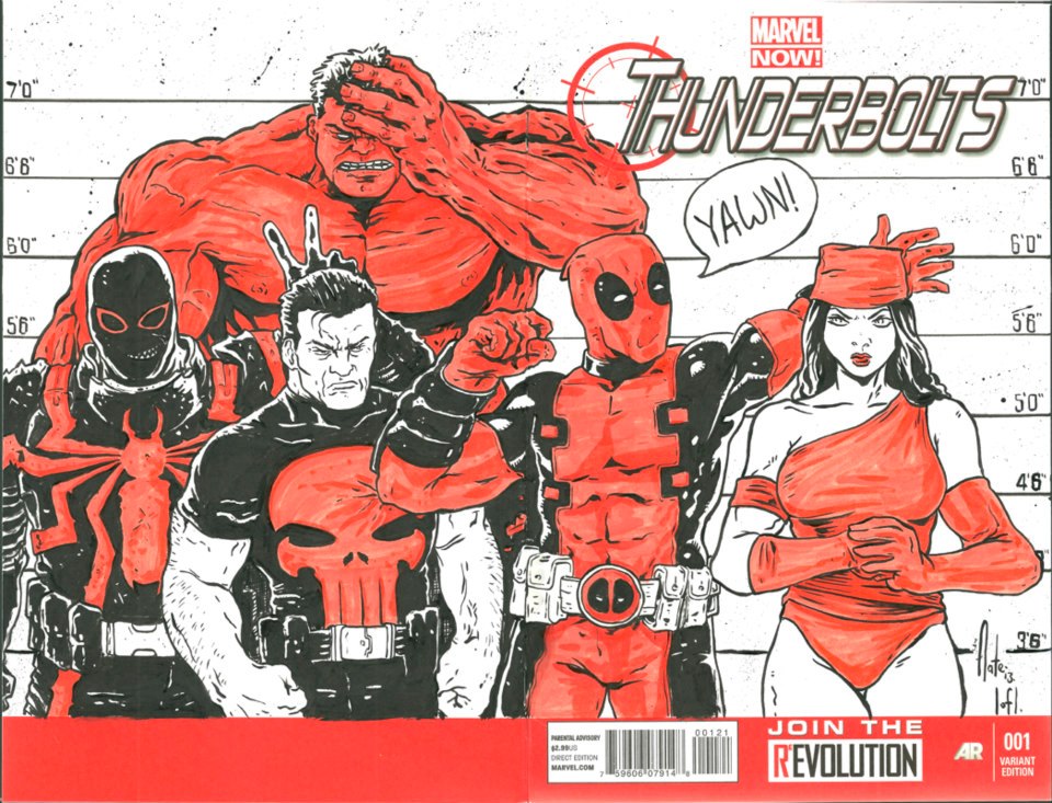 Thunderbolts Sketch Cover