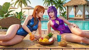 The Day After (Kunoichi Sisters at the Pool)