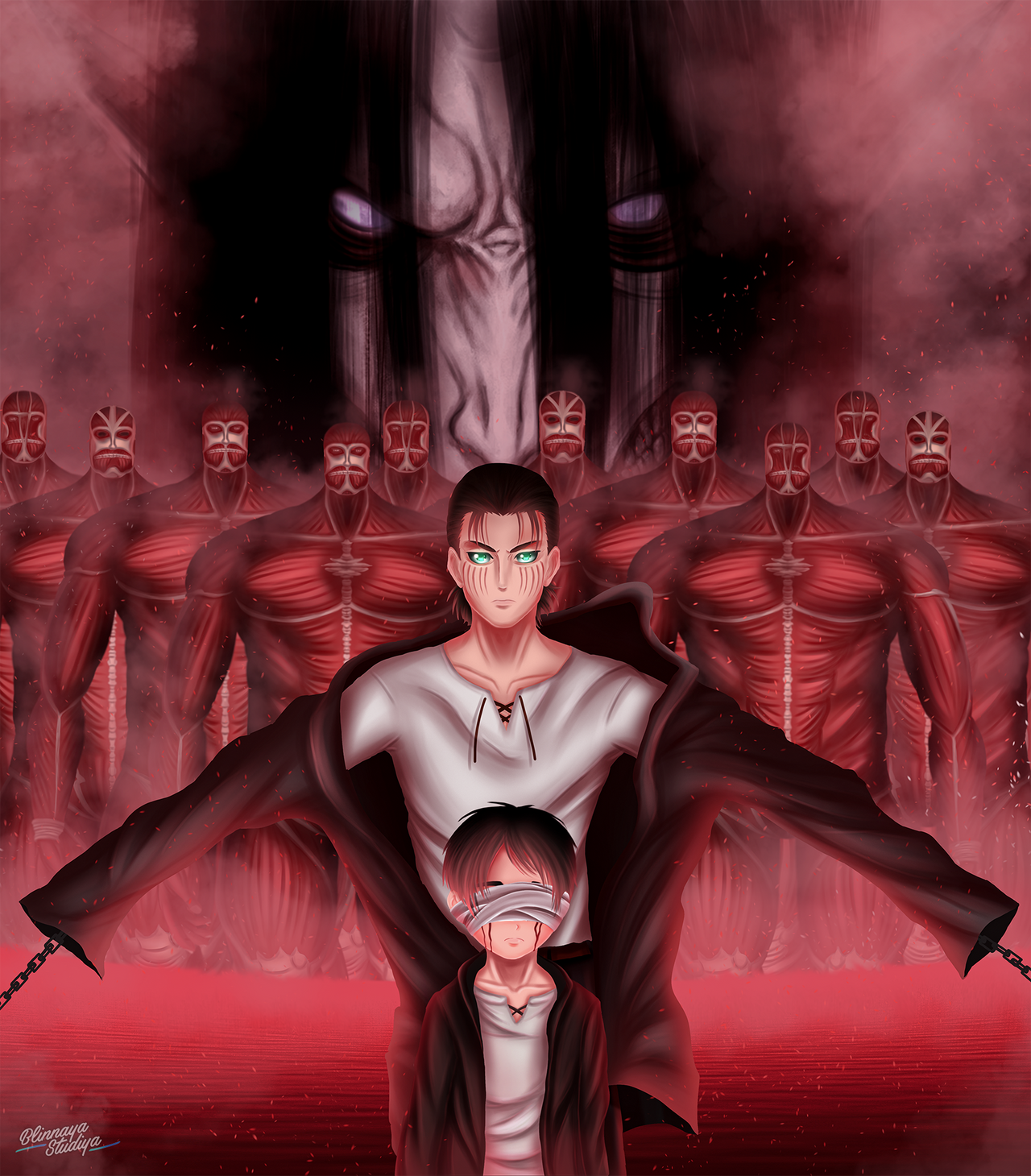 Eren Yeager Rumbling Rd Eren Yeager Rumbling by danielfe4nko on DeviantArt